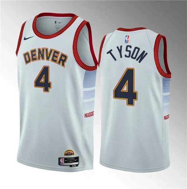 Men's Denver Nuggets #4 Hunter Tyson White 2023 Draft Icon Edition Stitched Basketball Jersey Dzhi ,We sell and wholesale Men's Denver Nuggets #4 Hunter Tyson White 2023 Draft Icon Edition Stitched Basketball Jersey Dzhi  on line form chian!